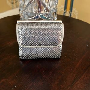 Whiting & Davis Small Gunmetal Mesh Wallet EUC
